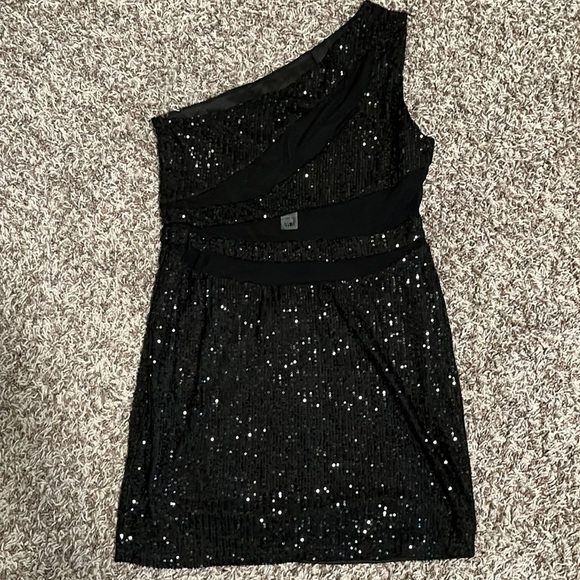 NWT! Black sequins party dress - Picture 1 of 4